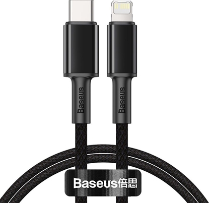 Attēls no Baseus Baseus CATLGD-01 Lightning - USB-C PD cable 20W 480Mb/s 1m - black