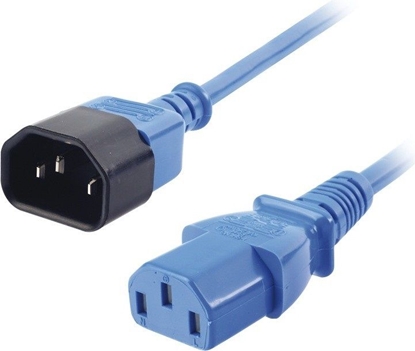 Attēls no Lindy 1m C14 to C13 Extension Cable, blue
