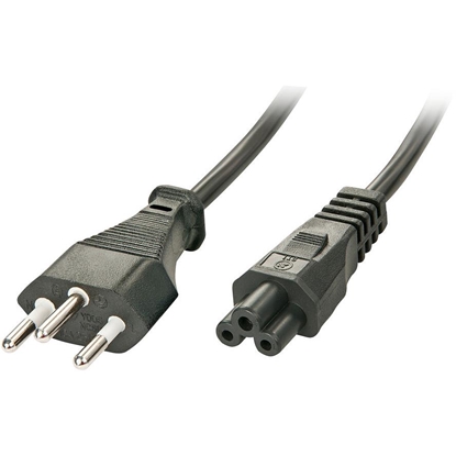 Изображение Lindy 30412 power cable Black 2 m C5 coupler