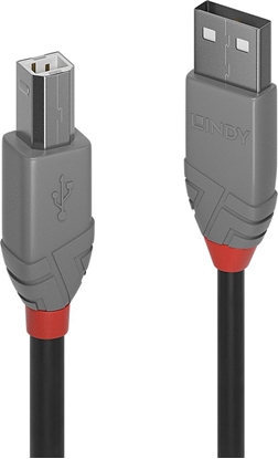 Attēls no Lindy 0.2m USB 2.0 Type A to B Cable, Anthra Line