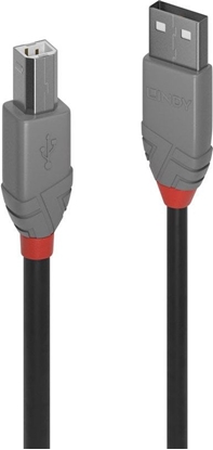 Picture of Lindy 3m USB 2.0 Type A to B Cable, Anthra Line