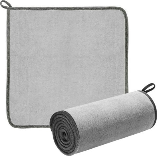 Picture of Baseus Baseus 2 x Microfiber Car Drying Towel Microfiber 40cm x 40cm Gray (CRXCMJ-0G)