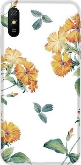 Изображение CaseGadget CaseGadget ETUI NADRUK POLNE KWIATY NA BIAYM XIAOMI REDMI 9I