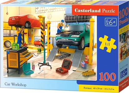 Изображение Castorland Puzzle 100 Car Workshop CASTOR