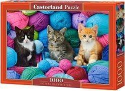 Изображение Castorland Puzzle 1000 Koty w kłębkach wełny CASTOR