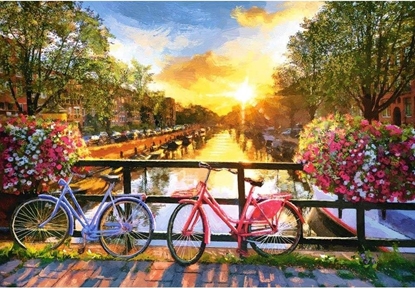 Изображение Castorland Puzzle 1000 Picturesque Amsterdam&Bicycles CASTOR
