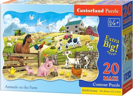 Picture of Castorland Puzzle 20 maxi - Animals on the Farm CASTOR