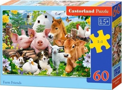 Изображение Castorland Puzzle 60 Farm Friends CASTOR