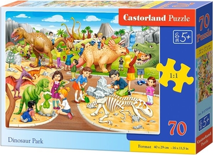 Attēls no Castorland Puzzle 70 elementów - Park dinozaurów (070046)