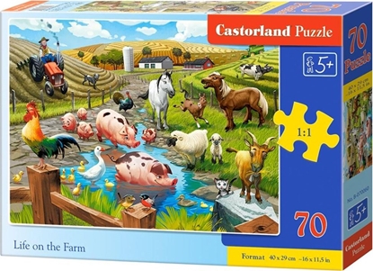 Attēls no Castorland Puzzle 70 Life on the Farm CASTOR