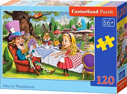 Attēls no Castorland Puzzle Alice in Wonderland 120 elementów