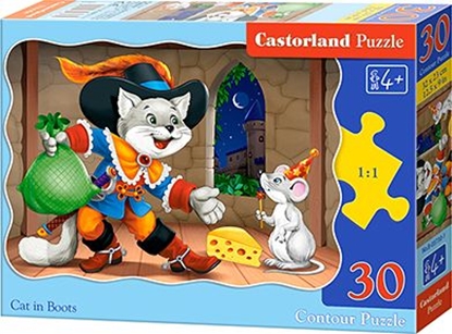 Attēls no Castorland Puzzle Cat in Boots 30 elementów