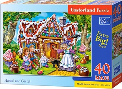 Изображение Castorland Puzzle Hansel and Gretel 40 maxi elementów