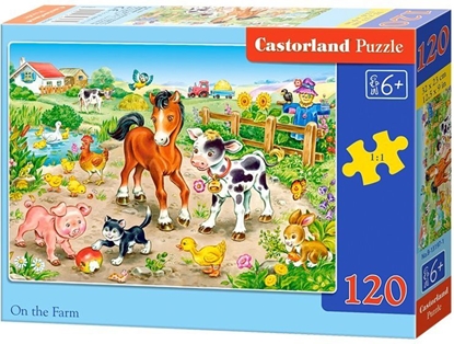 Attēls no Castorland Puzzle Na farmie 120 elementów (257394)