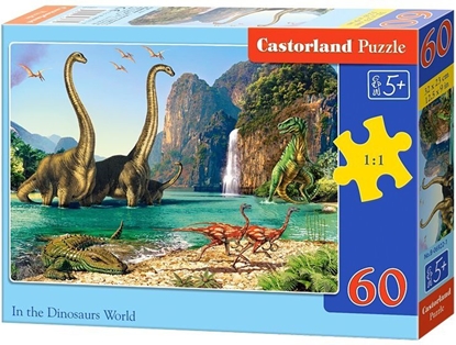 Изображение Castorland Puzzle W świecie dinozaurów 60 elementów (229448)