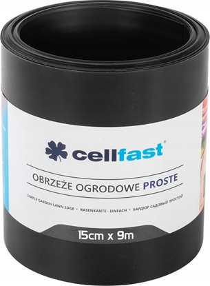 Picture of Cellfast Obrzee Ogrodowe Proste Czarne 15cm x 9m