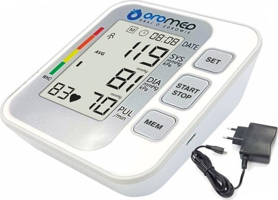 Picture of Cinieniomierz Oromed Cinieniomierz elektroniczny NARAMIENNY USB podwietlany wywietlacz OROMED ORO-CLASSIC + ZASILACZ [H]