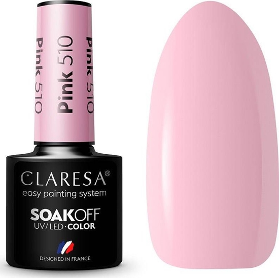 Изображение Claresa Claresa Soak Off UV/LED Pink lakier hybrydowy 510 5g