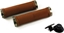 Изображение Clarks Chwyty kierownicy CLARK'S CLO201 LOCK-ON brzowe klamry szare aluminiowe anodyzowane
