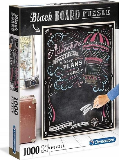 Picture of Clementoni Puzzle 1000 elementów - Czarna tablica Podró