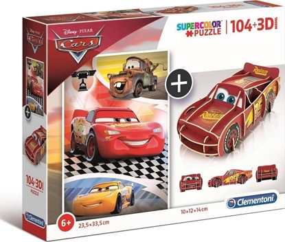 Picture of Clementoni Puzzle 104 3D model Cars