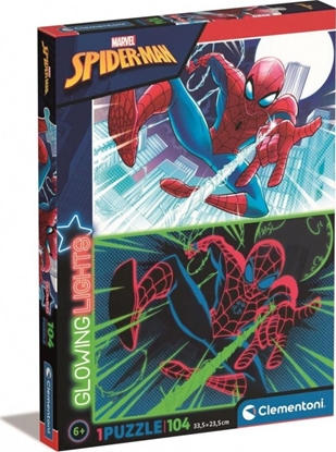 Изображение Clementoni Puzzle 104 Glowing Spiderman