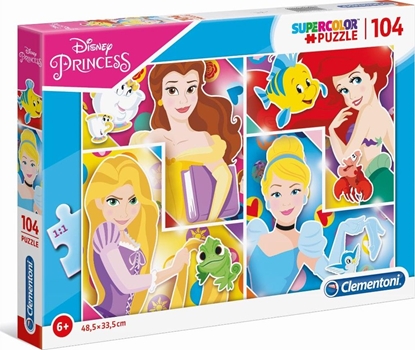Attēls no Clementoni Puzzle 104 Super Color Princess