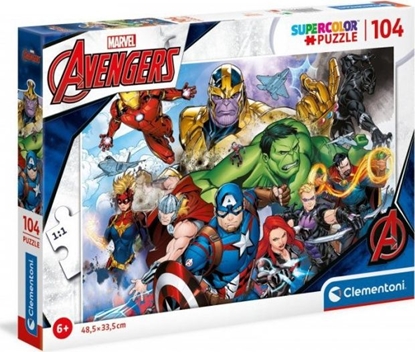 Изображение Clementoni Puzzle 104 Super Kolor Avengers
