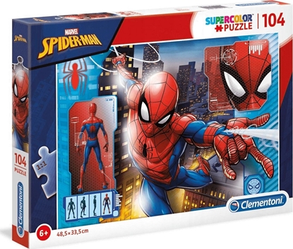 Изображение Clementoni Puzzle 104 Super kolor Spiderman
