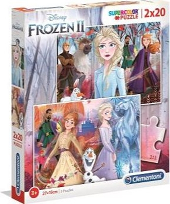 Attēls no Clementoni Puzzle 2x20 Super kolor Frozen 2