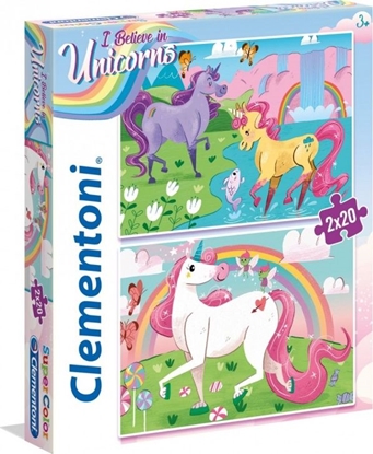 Attēls no Clementoni Puzzle 2x20el I Believe in Unicorns