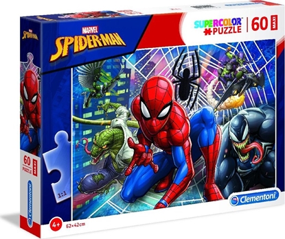 Изображение Clementoni Puzzle 60 elementów Maxi Super Kolor - Spider-Man