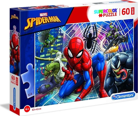 Изображение Clementoni Puzzle 60 elementów Maxi Super Kolor - Spider-Man