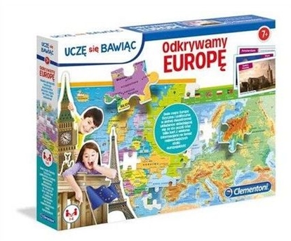 Attēls no Clementoni Puzzle edukacyjne - Odkrywamy Europę. Uczę się bawiąc (50020)