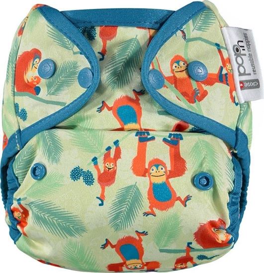 Изображение Close Caboo Otulacz, pieluszka wielorazowa Pop-in AIO Orangutan z napami 4.5-16 kg, 1 szt.