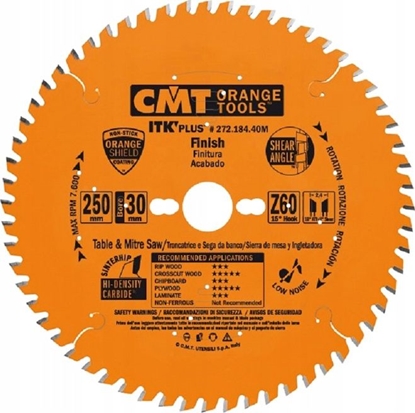 Picture of Griešanas disks kokam CMT 272; 184x1.7x30; Z40; 18°