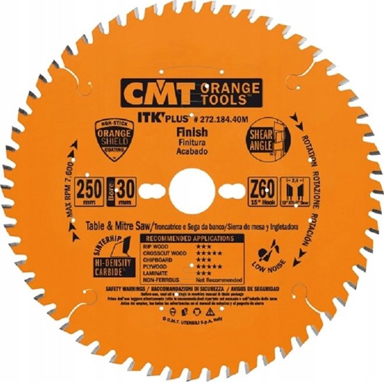 Picture of Griešanas disks kokam CMT 272; 184x1.7x30; Z40; 18°