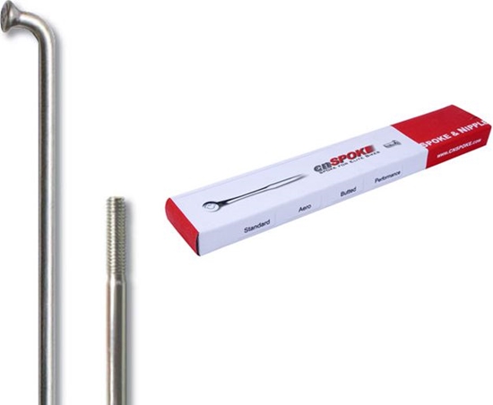 Picture of Cn Spoke Szprychy STD14 2.0-2.0-2.0 stal nierdzewna 266mm srebrne + nyple 144szt.