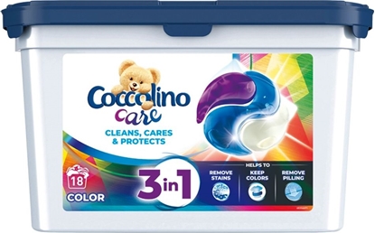 Attēls no Coccolino  Coccolino Care Caps Kapsułki do prania 3in1 Color (18 prań) 486g