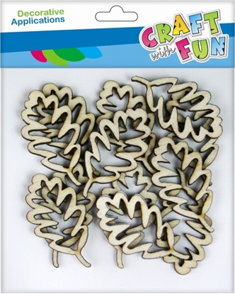 Picture of Craft with Fun CF OZDOBA DEK DREW SPRZYL LISC DAB 12SZT 12/432