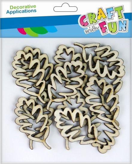 Picture of Craft with Fun CF OZDOBA DEK DREW SPRZYL LISC DAB 12SZT 12/432