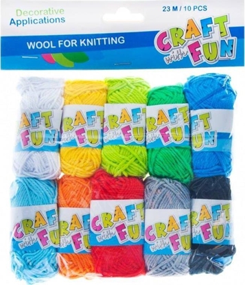 Attēls no Craft with Fun CF OZDOBA DEK MULINA 23M/10SZT PASTEL PBH 6/72