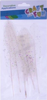 Picture of Craft with Fun CF OZDOBA DEK PIORKA 17-22CM 6SZT KONFETT 20/600