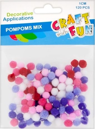 Picture of Craft with Fun CF OZDOBA DEK POMPON 1CM/120SZT PBH 40/400