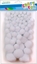 Attēls no Craft with Fun CF OZDOBA DEK POMPON 80SZT/MIX BIEL PBH 12/144