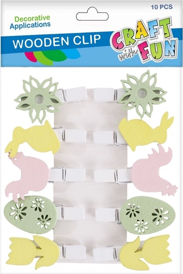 Picture of Craft with Fun OZDOBA DEK DREW SPINACZ WIOSNA 10SZT CF 12/144