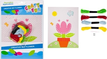 Attēls no Craft with Fun ZESTAW KREATYWNY WIELKANOCNY KWIAT CRAFT WITH FUN 445961
