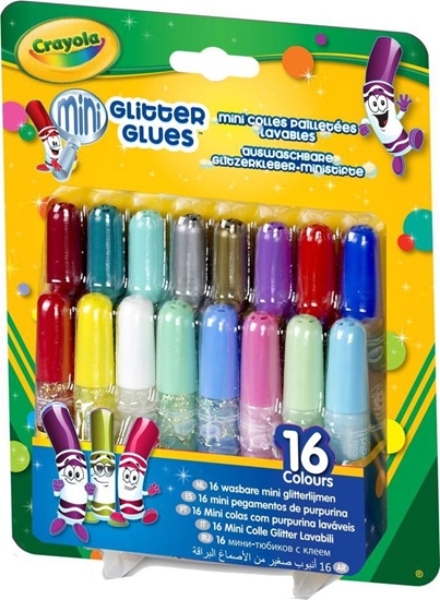 Picture of Crayola Mini kleje brokatowe 16 sztuk
