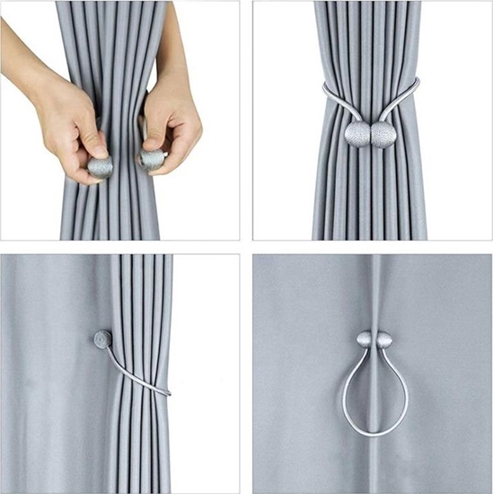 Picture of CreativeHome AG701 KLAMRA DO FIRAN ZASON MAGNES 2szt SZARY