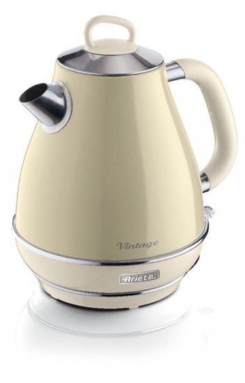 Picture of Ariete 00C286903AR0 electric kettle 1.7 L 2000 W Beige, Chrome, White